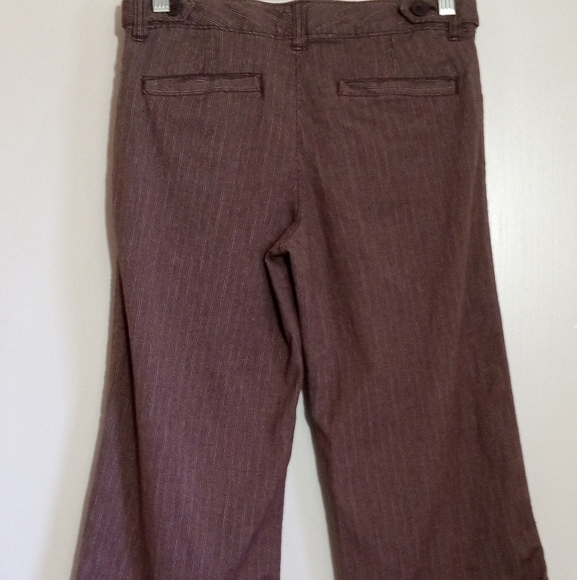 Old Navy brown pleated cropped trousers girls size 14 GUC - Picture 6 of 10